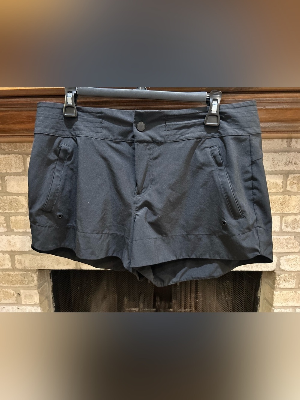 Athleta Black Layered Athletic Shorts EUC